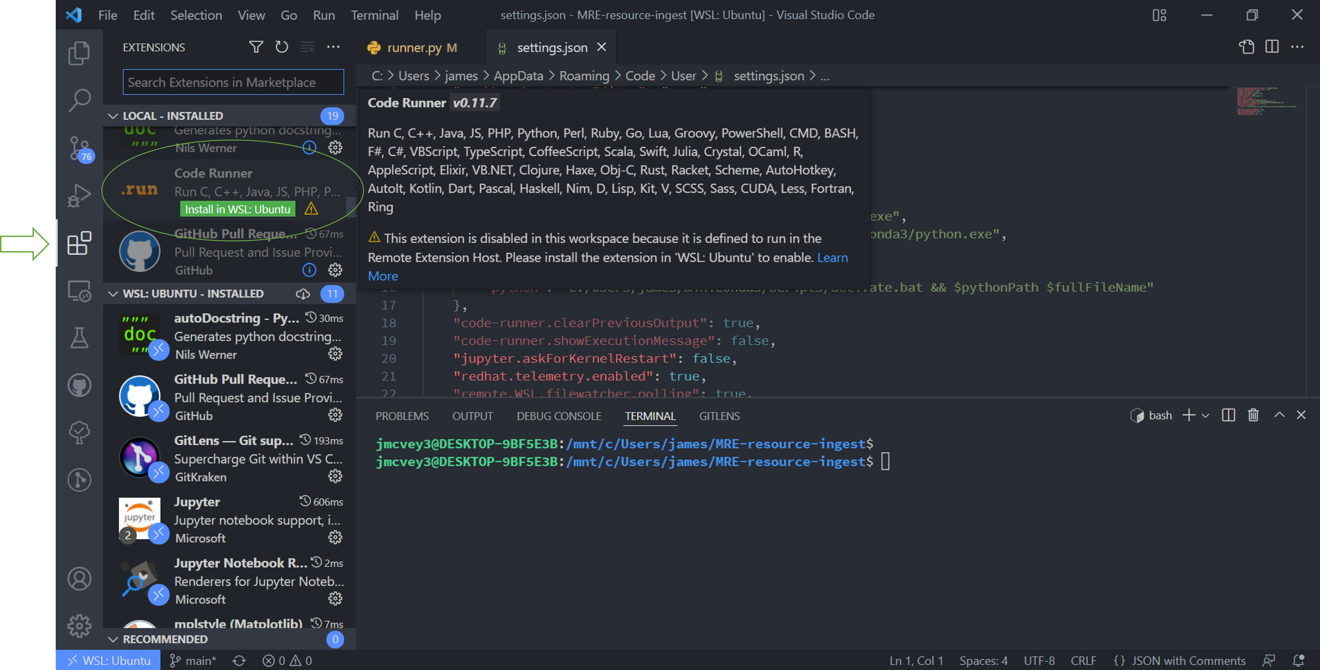 CodeRunner extension